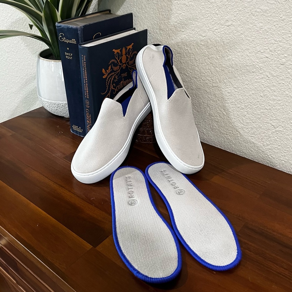 Rothy’s Slip-On Sneaker in Sand | Size 8